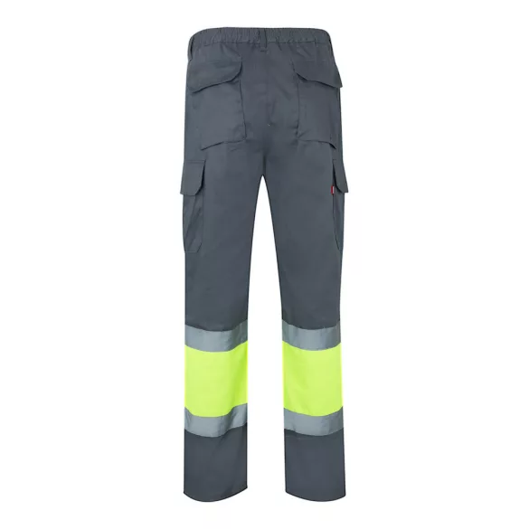 36056-207 - Pantaloni din twill cu buzunare multiple in doua tonuri (210g/m2), din bumbac (20%) si poliester (80%) - POSEIDON LARGE - Velilla