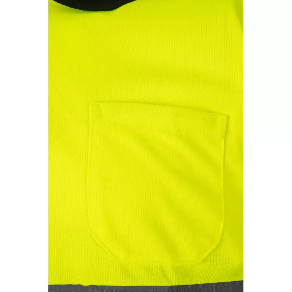 36063-203 - Tricou polo bicolor bird-eye (160g/m2) cu maneci scurte, din poliester (100%) - CUPID - Velilla