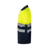 36063-204 - Tricou polo bicolor bird-eye (160g/m2) cu maneci scurte, din poliester (100%) - CUPID - Velilla