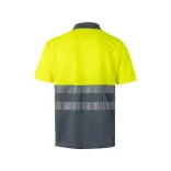 36063-207 - Tricou polo bicolor bird-eye (160g/m2) cu maneci scurte, din poliester (100%) - CUPID - Velilla