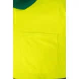36063-209 - Tricou polo bicolor bird-eye (160g/m2) cu maneci scurte, din poliester (100%) - CUPID - Velilla