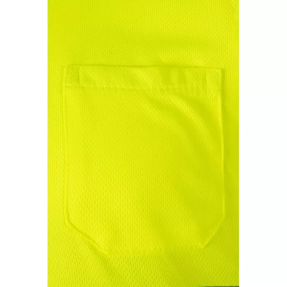 36063-219 - Tricou polo bicolor bird-eye (160g/m2) cu maneci scurte, din poliester (100%) - CUPID - Velilla