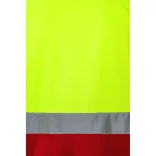 36065-205 - Tricou polo bicolor bird-eye (160g/m2) cu maneci scurte, din poliester (100%) - CUPID LARGE - Velilla