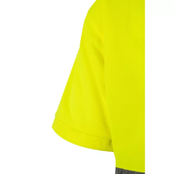 36065-207 - Tricou polo bicolor bird-eye (160g/m2) cu maneci scurte, din poliester (100%) - CUPID LARGE - Velilla