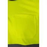 36065-225 - Tricou polo bicolor bird-eye (160g/m2) cu maneci scurte, din poliester (100%) - CUPID LARGE - Velilla