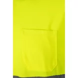 36069-225 - Tricou polo bicolor in forma de ochi de pasare (160g/m2) cu maneci lungi, din poliester (100%) - VULCAN LARGE - Velilla