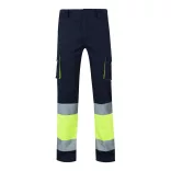 36087-204 - Pantaloni elastici cu doua tonuri, cu buzunare multiple (240g/m2), din bumbac (46%), EME (38%) si poliester (16%) - ZEUS - Velilla