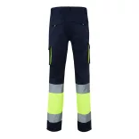 36087-204 - Pantaloni elastici cu doua tonuri, cu buzunare multiple (240g/m2), din bumbac (46%), EME (38%) si poliester (16%) - ZEUS - Velilla