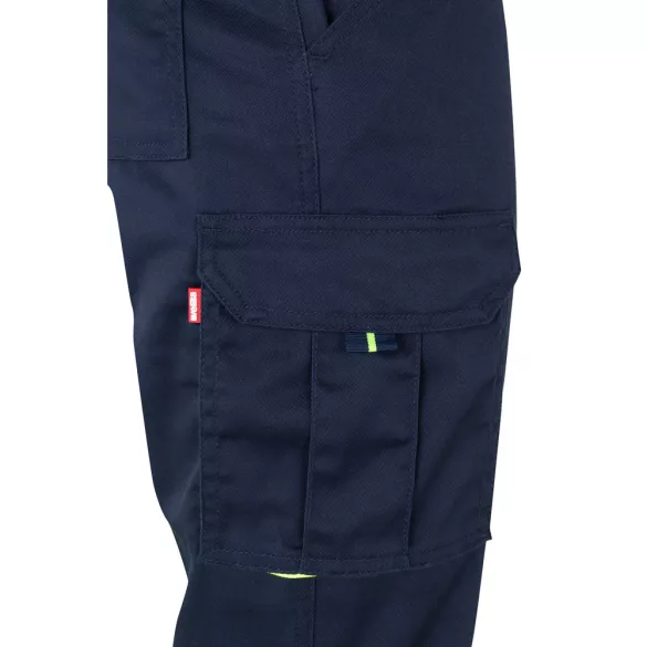 36087-204 - Pantaloni elastici cu doua tonuri, cu buzunare multiple (240g/m2), din bumbac (46%), EME (38%) si poliester (16%) - ZEUS - Velilla