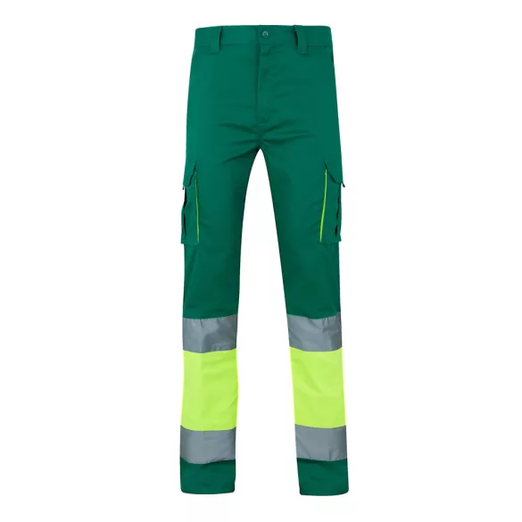 36087-209 - Pantaloni elastici cu doua tonuri, cu buzunare multiple (240g/m2), din bumbac (46%), EME (38%) si poliester (16%) - ZEUS - Velilla