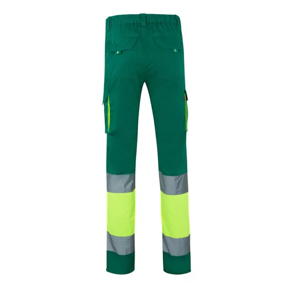 36087-209 - Pantaloni elastici cu doua tonuri, cu buzunare multiple (240g/m2), din bumbac (46%), EME (38%) si poliester (16%) - ZEUS - Velilla