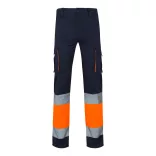 36087-214 - Pantaloni elastici cu doua tonuri, cu buzunare multiple (240g/m2), din bumbac (46%), EME (38%) si poliester (16%) - ZEUS - Velilla