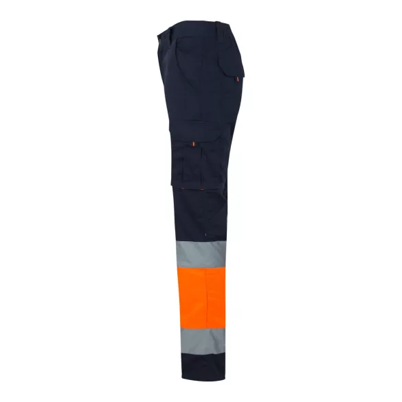 36087-214 - Pantaloni elastici cu doua tonuri, cu buzunare multiple (240g/m2), din bumbac (46%), EME (38%) si poliester (16%) - ZEUS - Velilla