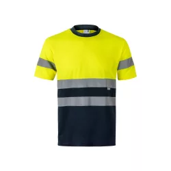   36093-204 - Tricou tehnic bicolor cu ochi de pasare (140g/m2), din poliester (100%) - BRAHMA - Velilla