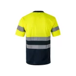 36093-204 - Tricou tehnic bicolor cu ochi de pasare (140g/m2), din poliester (100%) - BRAHMA - Velilla
