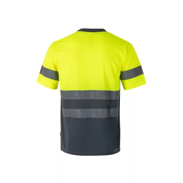 36093-207 - Tricou tehnic bicolor cu ochi de pasare (140g/m2), din poliester (100%) - BRAHMA - Velilla