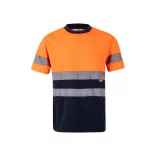 36093-214 - Tricou tehnic bicolor cu ochi de pasare (140g/m2), din poliester (100%) - BRAHMA - Velilla