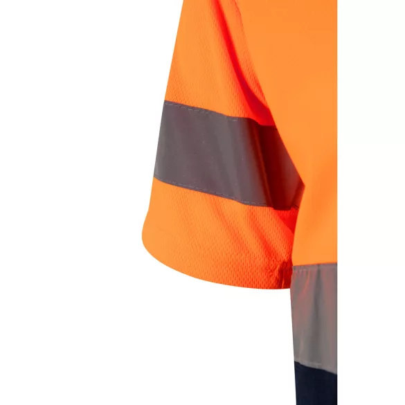 36094-214 - Tricou tehnic bicolor cu ochi de pasare (140g/m2), din poliester (100%) - BRAHMA LARGE - Velilla