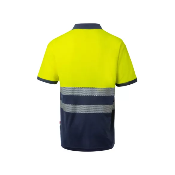 36100-204 - Tricou polo piqué bicolor (150g/m2) cu maneci scurte, din bumbac (55%) si poliester (45%) - ACHELOUS - Velilla