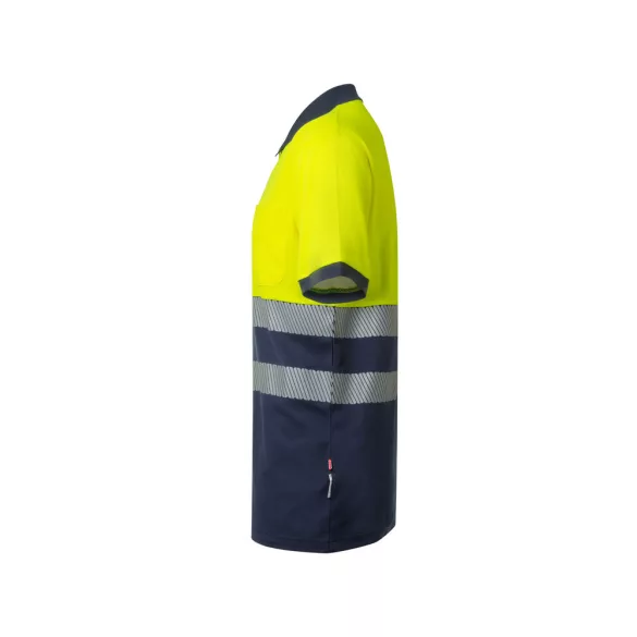 36100-204 - Tricou polo piqué bicolor (150g/m2) cu maneci scurte, din bumbac (55%) si poliester (45%) - ACHELOUS - Velilla