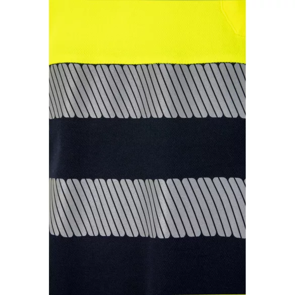 36100-204 - Tricou polo piqué bicolor (150g/m2) cu maneci scurte, din bumbac (55%) si poliester (45%) - ACHELOUS - Velilla