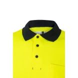 36100-204 - Tricou polo piqué bicolor (150g/m2) cu maneci scurte, din bumbac (55%) si poliester (45%) - ACHELOUS - Velilla