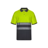 36100-207 - Tricou polo piqué bicolor (150g/m2) cu maneci scurte, din bumbac (55%) si poliester (45%) - ACHELOUS - Velilla