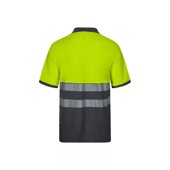 36100-207 - Tricou polo piqué bicolor (150g/m2) cu maneci scurte, din bumbac (55%) si poliester (45%) - ACHELOUS - Velilla