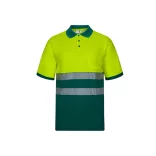 36100-209 - Tricou polo piqué bicolor (150g/m2) cu maneci scurte, din bumbac (55%) si poliester (45%) - ACHELOUS - Velilla