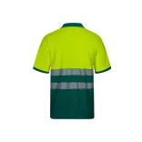 36100-209 - Tricou polo piqué bicolor (150g/m2) cu maneci scurte, din bumbac (55%) si poliester (45%) - ACHELOUS - Velilla