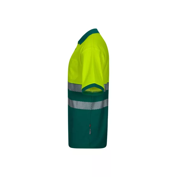 36100-209 - Tricou polo piqué bicolor (150g/m2) cu maneci scurte, din bumbac (55%) si poliester (45%) - ACHELOUS - Velilla