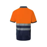 36100-214 - Tricou polo piqué bicolor (150g/m2) cu maneci scurte, din bumbac (55%) si poliester (45%) - ACHELOUS - Velilla