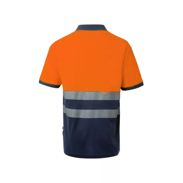 36100-214 - Tricou polo piqué bicolor (150g/m2) cu maneci scurte, din bumbac (55%) si poliester (45%) - ACHELOUS - Velilla
