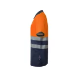 36100-214 - Tricou polo piqué bicolor (150g/m2) cu maneci scurte, din bumbac (55%) si poliester (45%) - ACHELOUS - Velilla