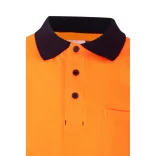 36100-214 - Tricou polo piqué bicolor (150g/m2) cu maneci scurte, din bumbac (55%) si poliester (45%) - ACHELOUS - Velilla