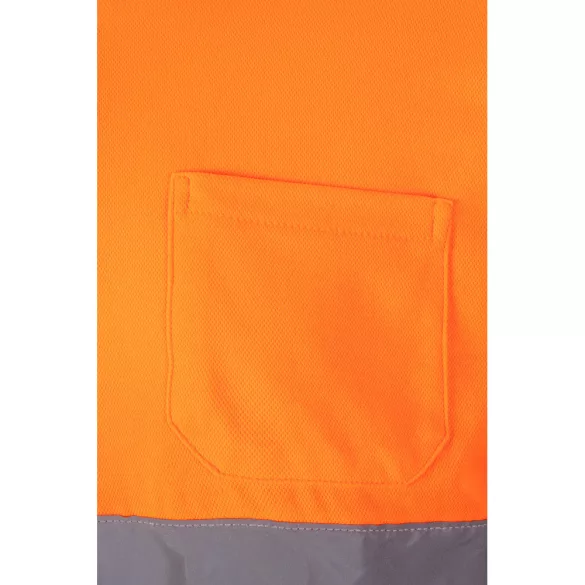 36139-214 - Tricou polo piqué bicolor (150g/m2) cu maneci lungi, din bumbac (55%) si poliester (45%) - PLUTO - Velilla