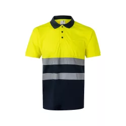   36141-204 - Tricou polo Bird-eye (140g/m2) cu maneci scurte, din poliester (100%) - FORTUNA - Velilla