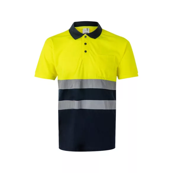 36141-204 - Tricou polo Bird-eye (140g/m2) cu maneci scurte, din poliester (100%) - FORTUNA - Velilla