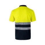 36141-204 - Tricou polo Bird-eye (140g/m2) cu maneci scurte, din poliester (100%) - FORTUNA - Velilla