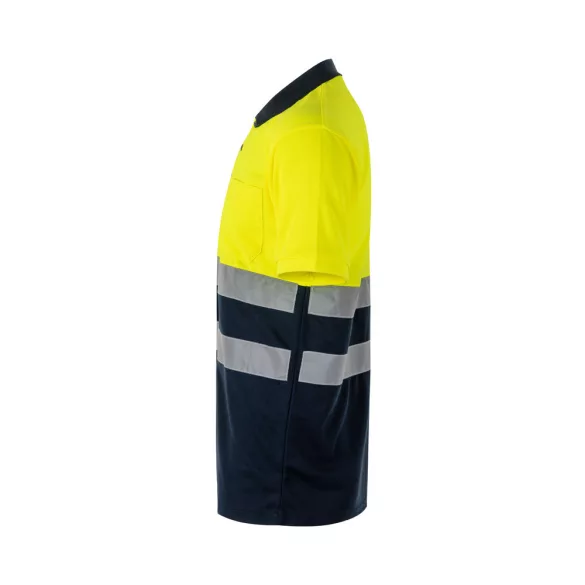 36141-204 - Tricou polo Bird-eye (140g/m2) cu maneci scurte, din poliester (100%) - FORTUNA - Velilla