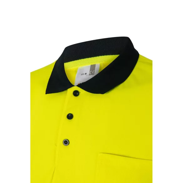 36141-204 - Tricou polo Bird-eye (140g/m2) cu maneci scurte, din poliester (100%) - FORTUNA - Velilla