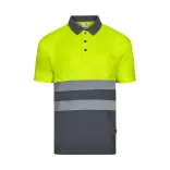 36141-207 - Tricou polo Bird-eye (140g/m2) cu maneci scurte, din poliester (100%) - FORTUNA - Velilla