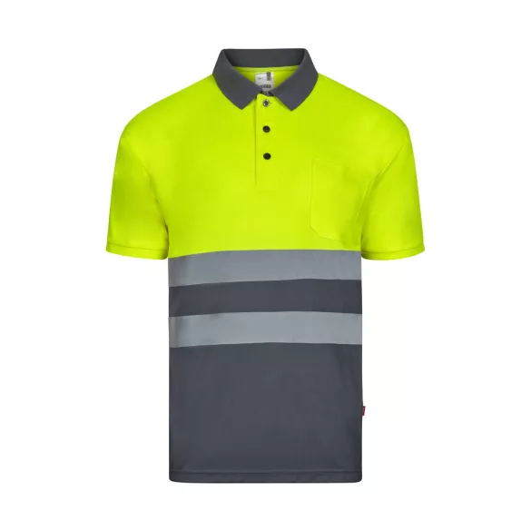 36141-207 - Tricou polo Bird-eye (140g/m2) cu maneci scurte, din poliester (100%) - FORTUNA - Velilla