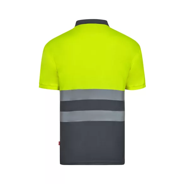 36141-207 - Tricou polo Bird-eye (140g/m2) cu maneci scurte, din poliester (100%) - FORTUNA - Velilla