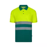 36141-209 - Tricou polo Bird-eye (140g/m2) cu maneci scurte, din poliester (100%) - FORTUNA - Velilla