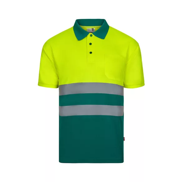 36141-209 - Tricou polo Bird-eye (140g/m2) cu maneci scurte, din poliester (100%) - FORTUNA - Velilla