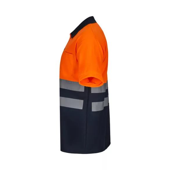 36141-214 - Tricou polo Bird-eye (140g/m2) cu maneci scurte, din poliester (100%) - FORTUNA - Velilla