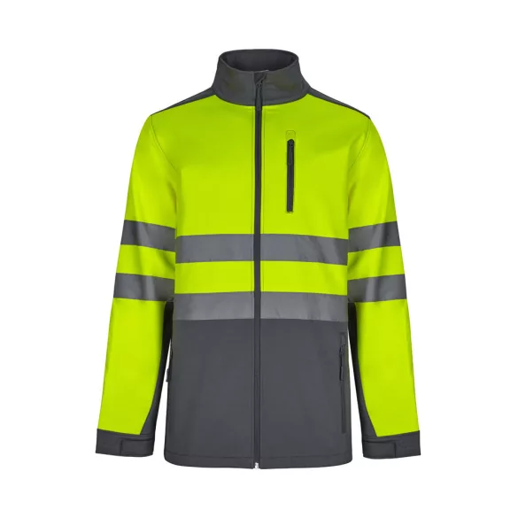 36144-207 - Jacheta soft shell bicolor (280g/m2), din poliester (96%) si elastan (4%) - HESTIA - Velilla