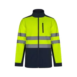   36145-204 - Jacheta soft shell in doua culori (280g/m2), cu captuseala din fleece si membrana TPU, din poliester (96%) si elastan (4%) - HESTIA LARGE - Velilla