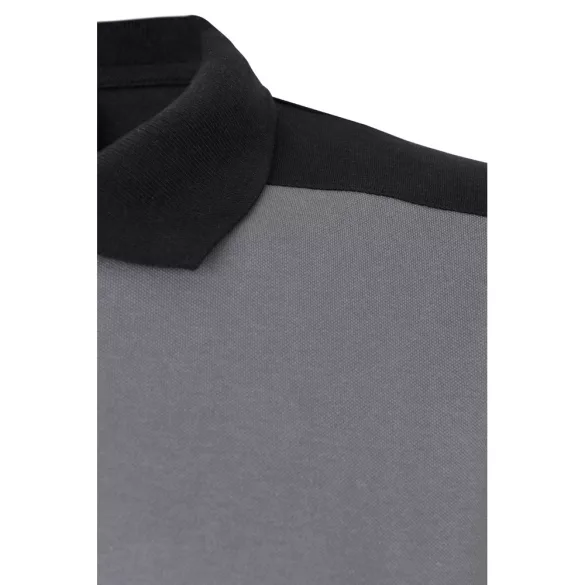 36148-113 - Camasa polo piqué stretch bicolor (200 g/m2), cu maneci scurte, din poliester (96%) si elastan (4%) - VELES - Velilla